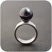 Tahitian Black Pearl Ring - Gigantic