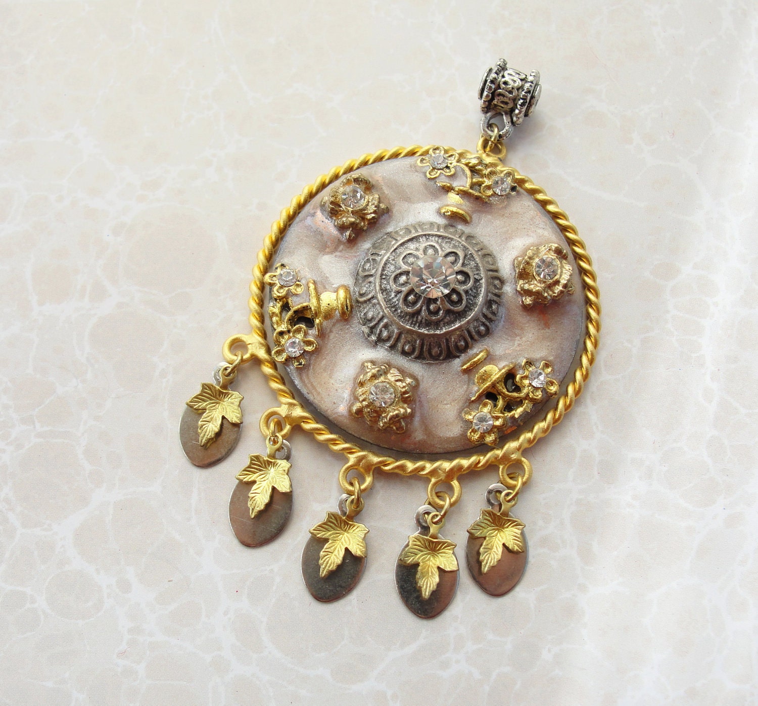 Gold and Silver Pendant