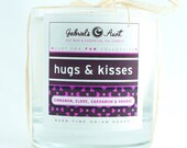 Hugs and Kisses Cinnamon Clove Orange and Other Spices 8oz. 60 hour burn time candle My Most Popular Scent Non Toxic Eco Friendly Natural
