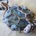 Tree of Life Pendant Black Labradorite Larvikite Wrapped in Hammered Oxidized Copper Wire