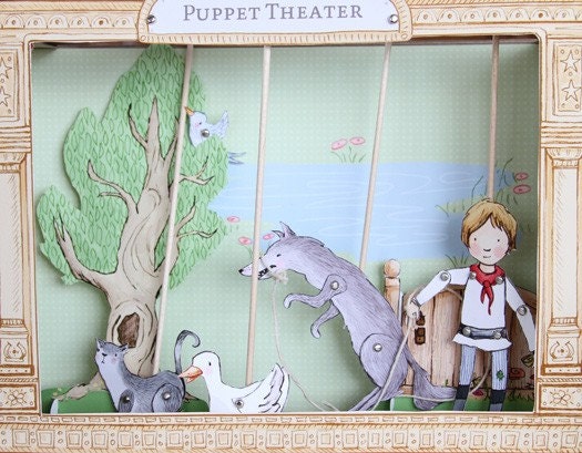 Puppet Theater - PDF Printable - Peter and the Wolf
