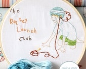 Embroidery Pattern PDF- Rocket Launch Club