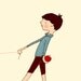 Children's Wall Art Print - Take Me For A Walk (Boy) - 8x10 - Boy Kids Nursery Room Decor
