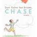 Children's Wall Art Print - Chase Your Dreams - 8x10 - Boy Kids Nursery Room Decor