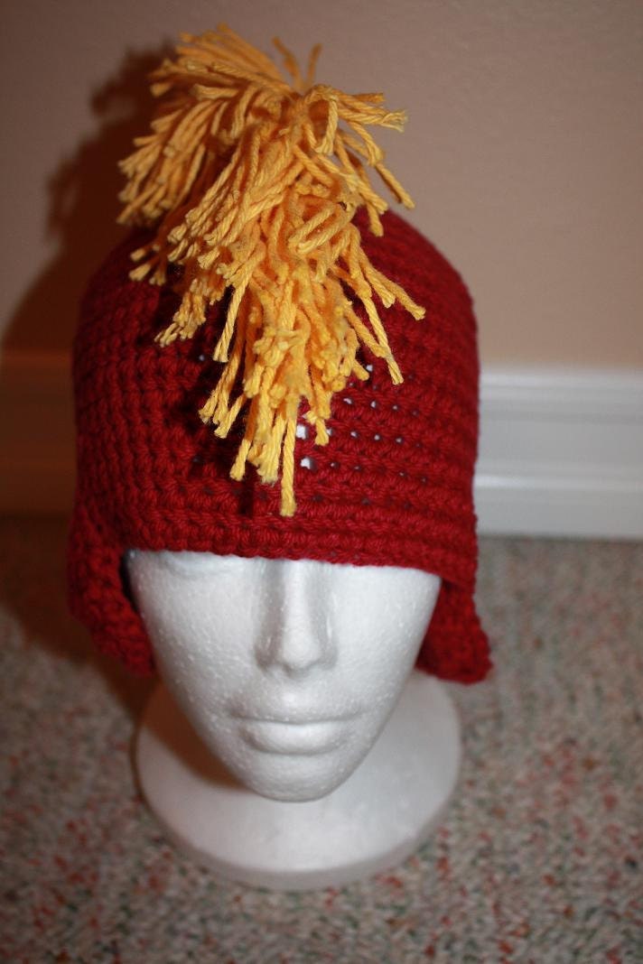 Mohawk Punk Hat.  Crochet, Custom colors.  Any size.  Punk, skater