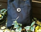 Black Silk Handbag