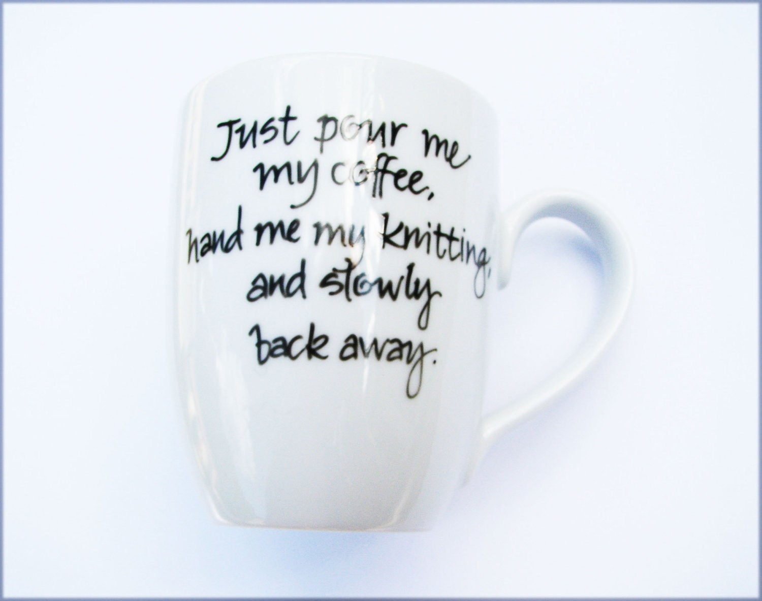 Mug for Knitters: Coffee Warning