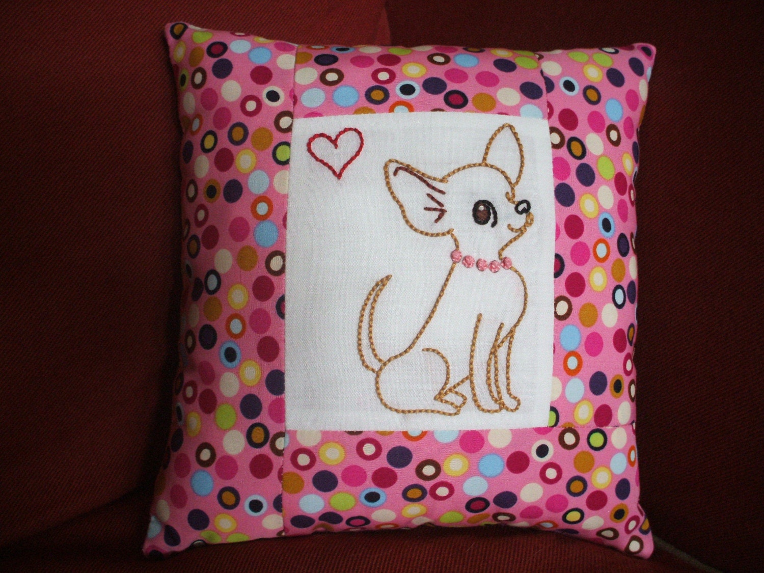 Chihuahua Love Pillow