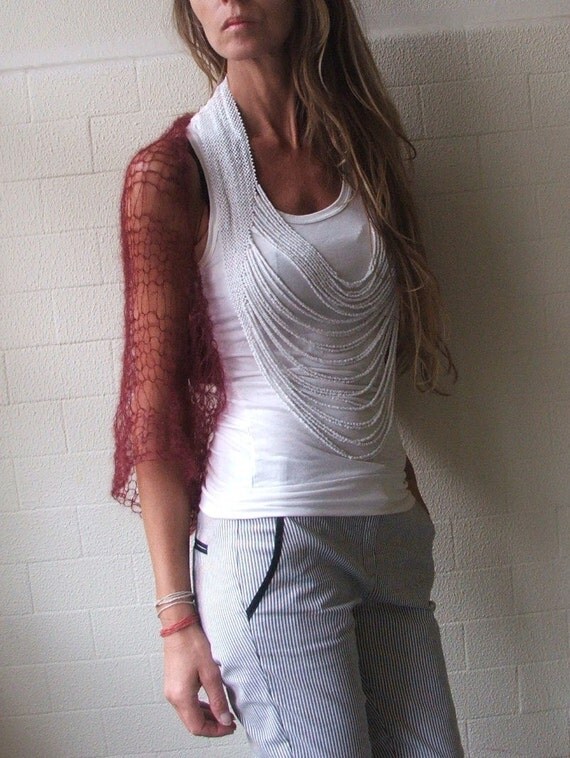 Burgundy summer shrug by ileaiye on Etsy