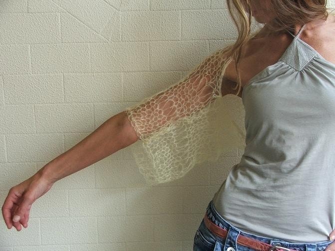 Yellow Shrug / Soft yellow summer shrug Ltd Edition