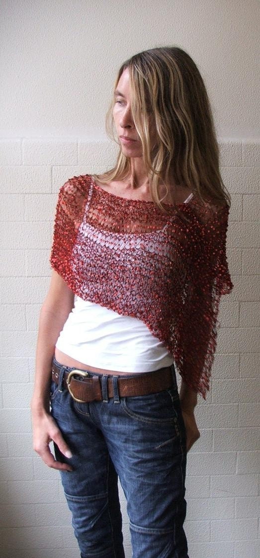Red/orange  Firefly poncho