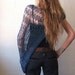 Loose weave teal blue summer cotton shrug LTD EDITION approximately 1 - 2 left in this shade