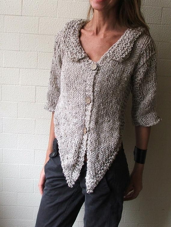 Oatmeal Alpaca blend tweed cardigan 1 - 2 left in this shade