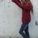 Red sweater Garnet red oversized grunge sweater LAST ONE in this shade