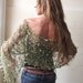 Green Poncho / Apple Green Ribbon Poncho Cape