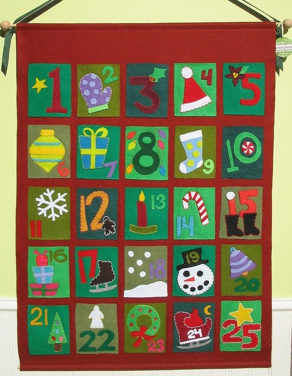 Items similar to felt advent calendar on Etsy