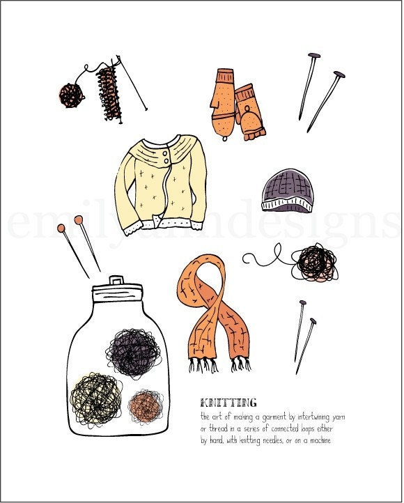 The Art of Knitting Print