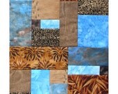 Original Mixed Media Fiber Art Quilt by Kim Hambric - City Park