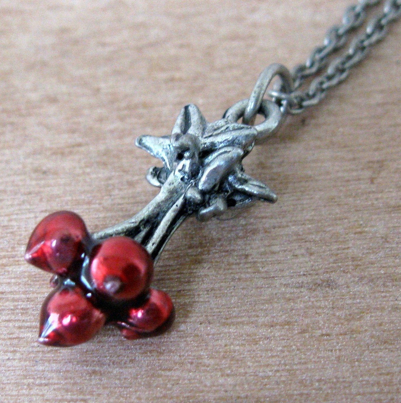 Vintage Cherry or Radish Necklace