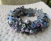 Moonlit Path Beaded Caterpillar Bracelet