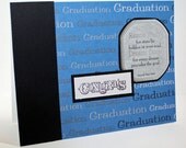 Handmade gaduation greeting card with quote