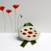 Poppies - Painted Brooch