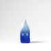 Little Home No 197 - Ombré little clay house - Cobalt blue and light blue