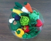 Felt Vegetables Patterns SALE - Eat Your Green Felt Vegetables LOT - 19 Different Vegetables (Patterns and Instructions via Email)