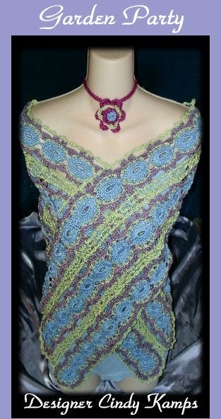 Garden Party Shawl Crochet Pattern