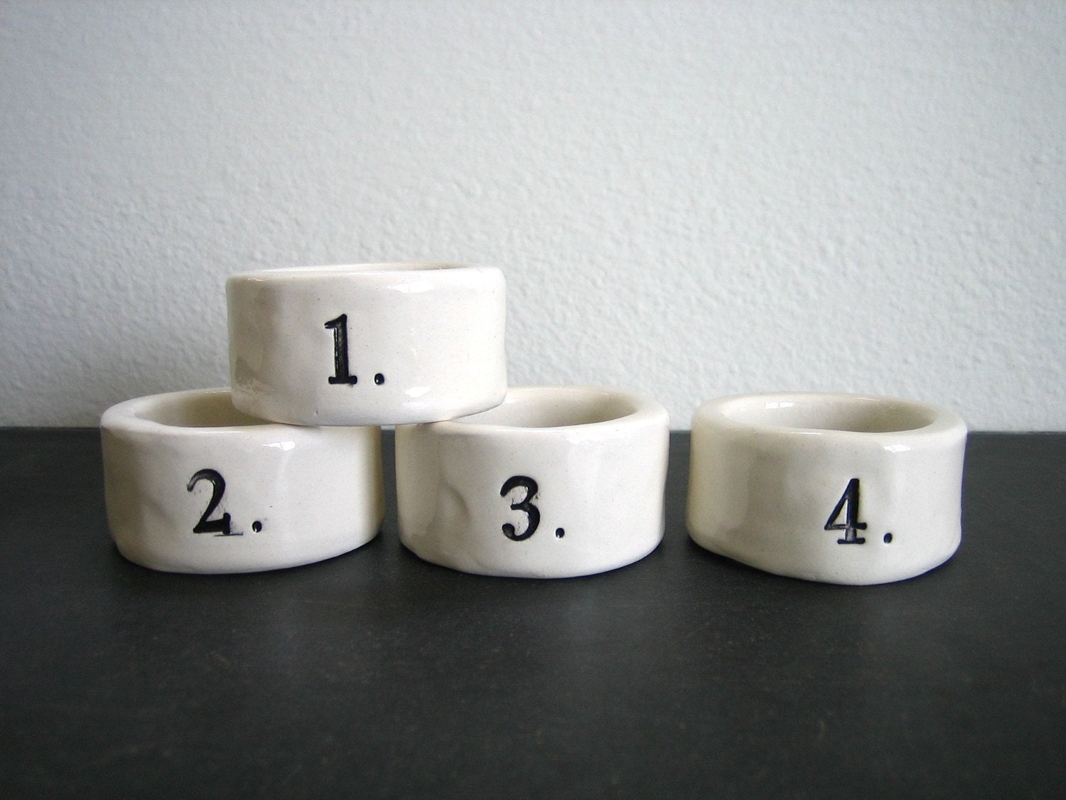 1- 4 napkin rings.