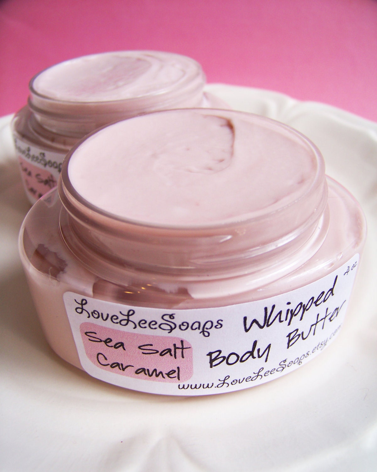 Sea Salt Caramel Whipped Body Butter by LoveLeeSoaps on Etsy