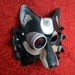 Industrial Dire Wolf Leather Mask V1... handmade mixed media leather steampunk wolf mask