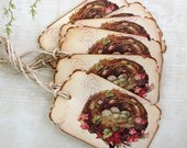 Shabby Bird Nest Tags