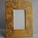 Gold Swirl Painted Canvas Picture Frame