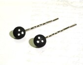 3 Simple White Dots Bobby Pins