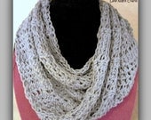 Instant Etsy Download PATTERN - SERRENKA Moebius Cowl for the Ladies - Fun Airy Crochet Pattern