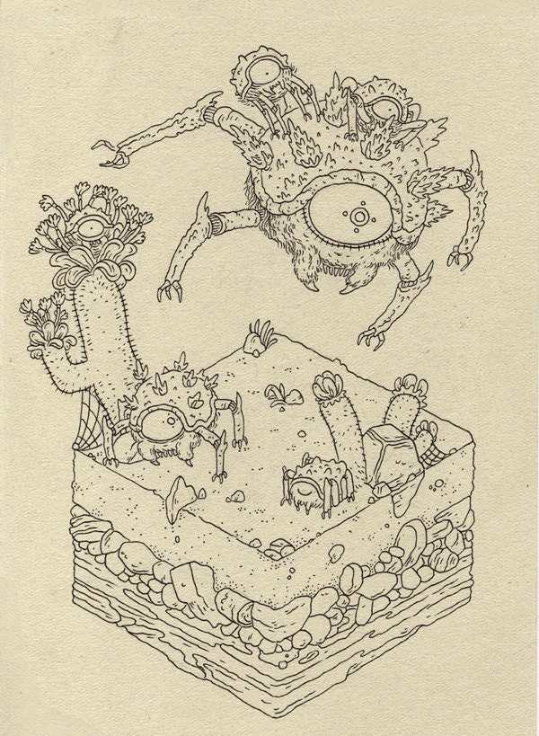 Tektite - print of legend of zelda illustration