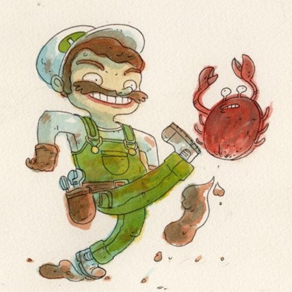 Mario Bros. - original NES illustration