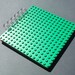 Journal spiral bound notebook made with GREEN Lego (r) plate