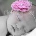Lace Rosette Clip or Band in 21 Colors by Chic Baby Rose in 2 Sizes