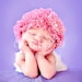 The Original Lace Ruffle Newborn Beanie by Chic Baby Rose