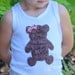 Petti Lace Ruffle Teddy Bear Tee Tank or Long Sleeve by Chic Baby Rose