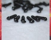 6 mm Black Triangle Plastic Safety Nose for amigurumi stuffed animals 10 pcs (TN6)