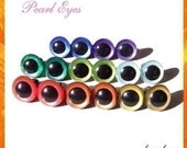 12 mm Hand Painted Safety Eyes Plastic Eyes Animal Eyes PEARL EYES - 8 PAIRS (12hp8)