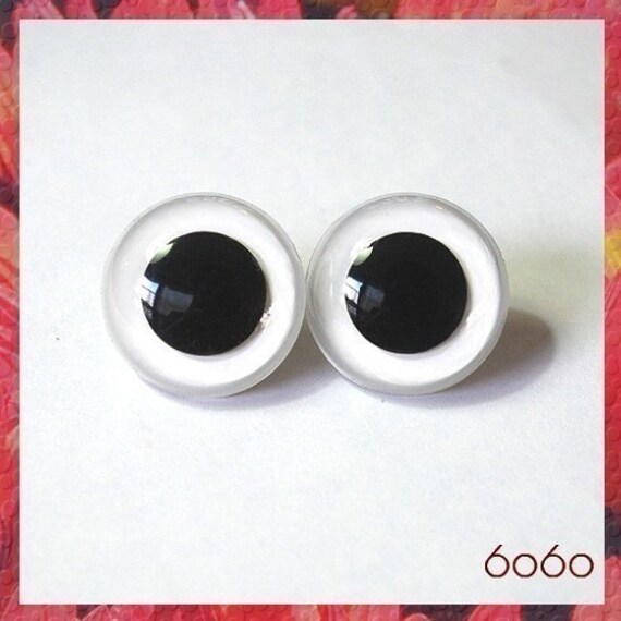 30 mm WHITE safety eyes plastic eyes craft eyes for by 6060