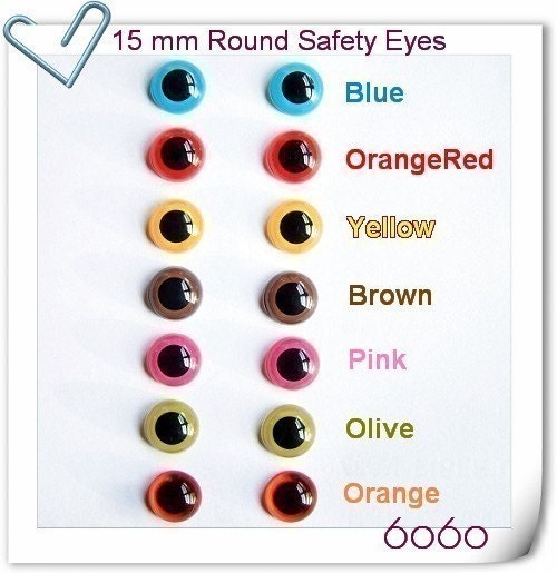 Animals Safety Eyes 5 pairs - Your choice of colors