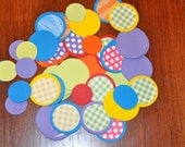 Confetti. Dots. Minis. Rainbow. Colorful Collection. 125 pieces