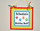 Door Sign: Monster. Monster Bash. Happy Birthday. Monster Door Sign. Birthday Party. First Birthday