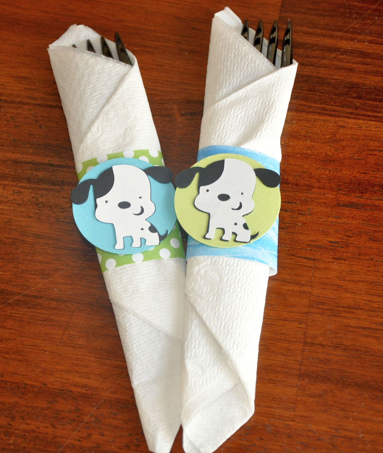 Puppy Napkin Rings. Napkin Rings. Set of 12. Puppy. Dog.