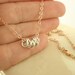 14kt Rose Gold Filled Necklace - Lovely Maidens All In A Row Handcrafted OR You Pick Argentium Sterling Silver or 14kt Yellow Gold Filled